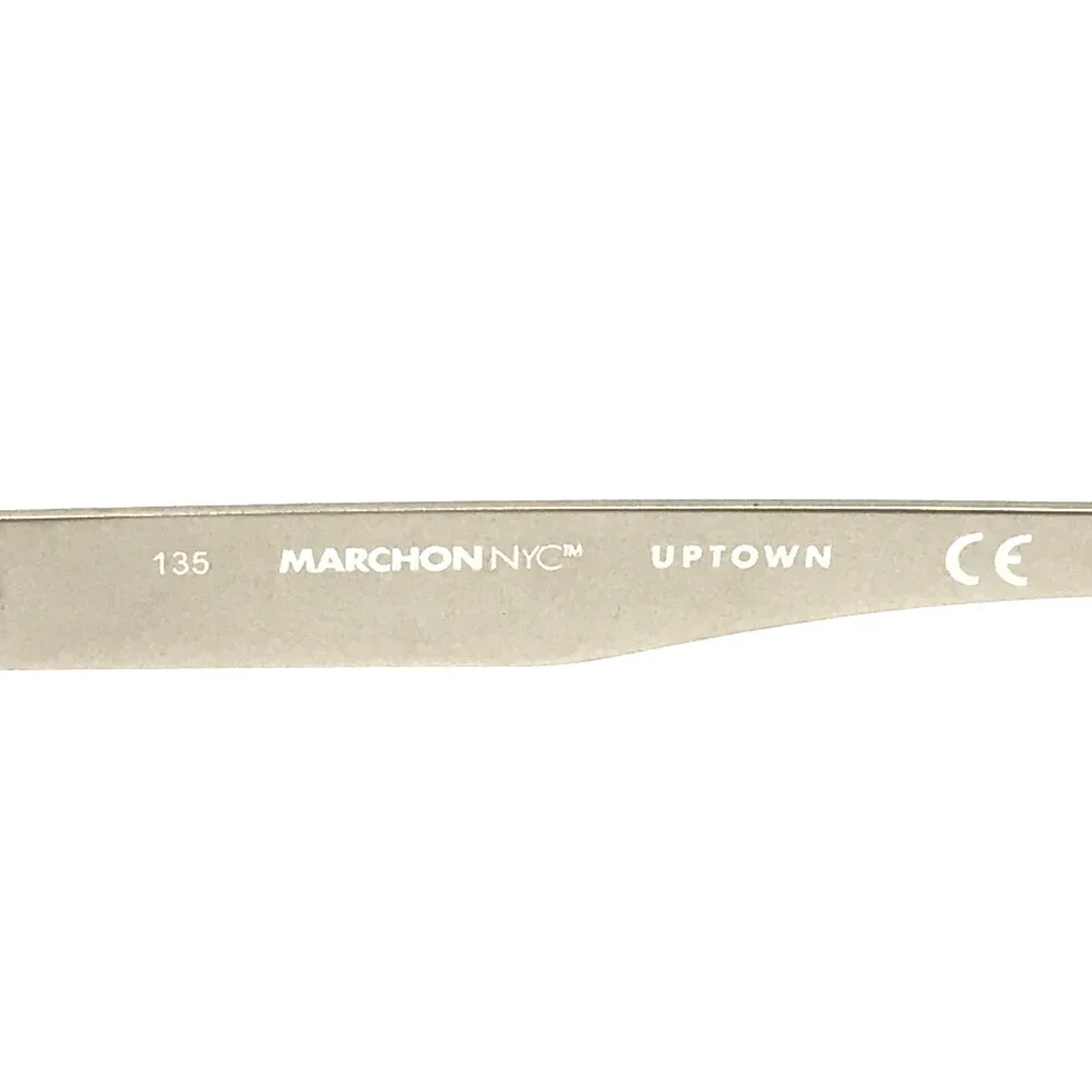 Marchon NYC Petite Eyeglasses Frames ROSEN 412 Blue Silver Rectangle 50-16-135